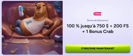 Mascotte de SpinBara détendue sur un canapé avec une boisson à la main et une télécommande